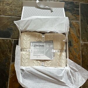 Boll & Branch throw, super comfy!